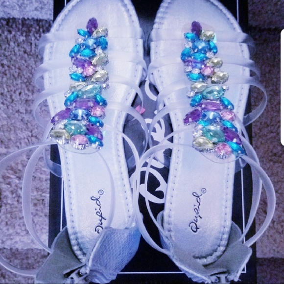 ****Sold****💎Jelly Jewel Sandals💎 - Picture 4 of 4